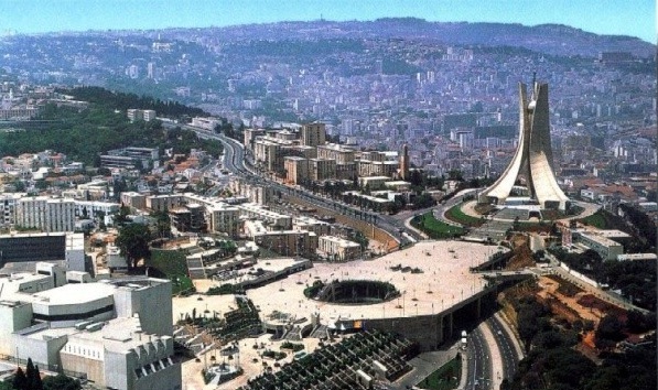 Vue aérienne d"Alger